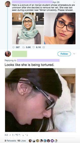 Somebody Tricked This Guy Into Tweeting A Picture Of Former Porn Star Mia Khalifa From Porn Star