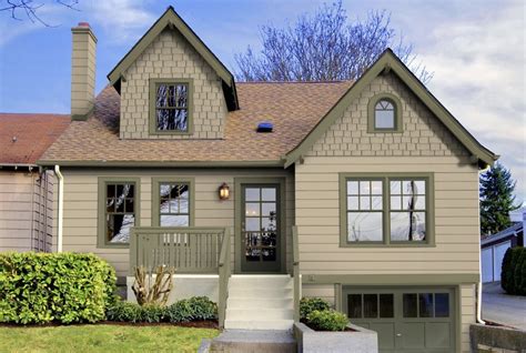Olive Green Green Exterior House Paint Colors What Is Paintcolor Ideas