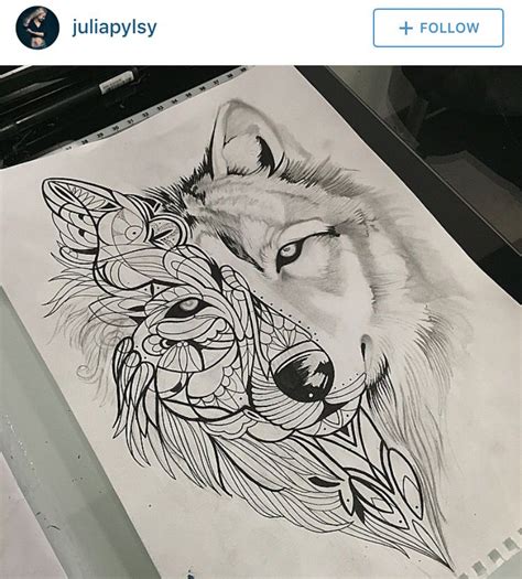 Wolf Mandala Tattoo Dream Tattoos Future Tattoos New Tattoos Body