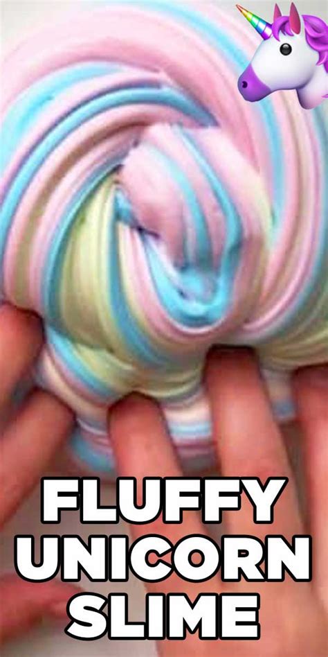 Rainbow Unicorn Fluffy Slime Recipe Recipe Fluffy Slime Fluffy