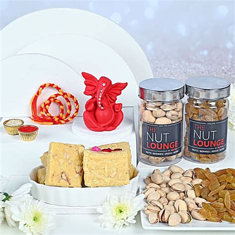 Buy Send Bhai Dooj Blessings And Nutty Delight Gift Set Online Fnp