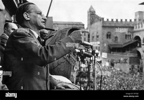 English Alcide De Gasperi In Bologna 1 June 1951 Democrazia