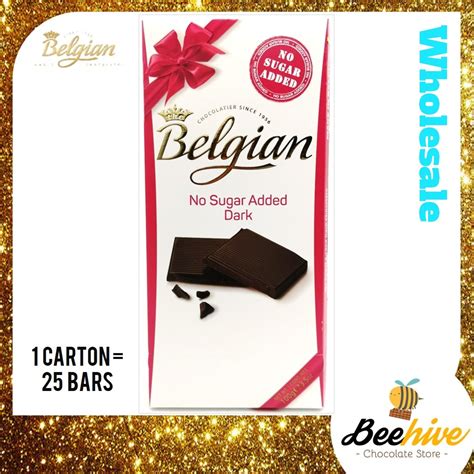 Belgian No Sugar Added Dark Chocolate G