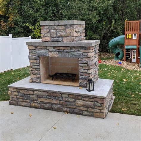 Diy Fireplace Construction Plans Outdoor Stone Fireplaces Diy