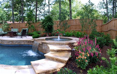 Atlanta landscapes and pools builds fabulous outdoor kitchens and fireplaces, stone patios, and stone retaining walls in atlanta and surrounding areas. Poolside - Traditional - Landscape - Atlanta - by Charles ...