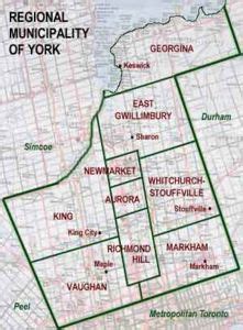 While a region is a place by given boundaries. York Region Settlers