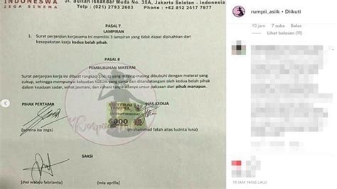 Tanda Tangan Kontrak Kerja Amat