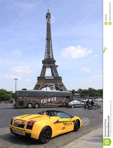 The best place in paris to find them is champs elysees. Customer Driving A Rental Lamborghini Near Eiffel Tower Editorial Photo - Image of eiffel ...