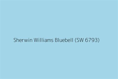 Sherwin Williams Bluebell Sw 6793 Color Hex Code