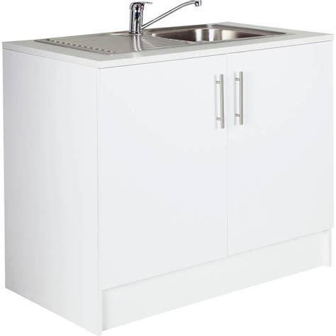 Buy Argos Home Athina 1000mm Ssteel Kitchen Sink Unit White Fitted