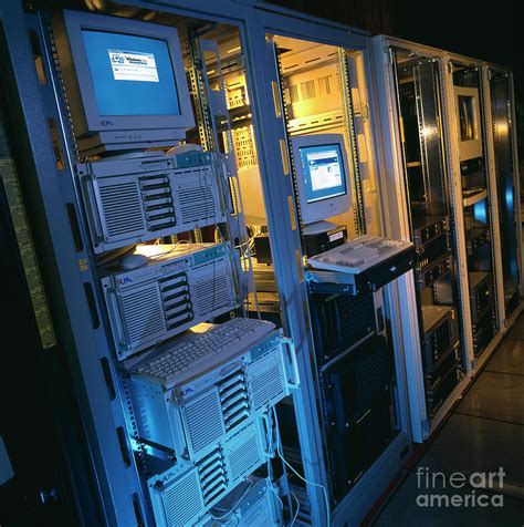 Computer Server Room Photograph By Colin Cuthbertscience Photo Library