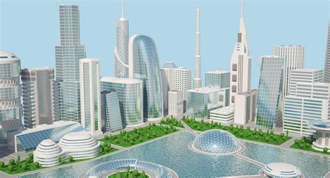Futuristic City 2 3d Max