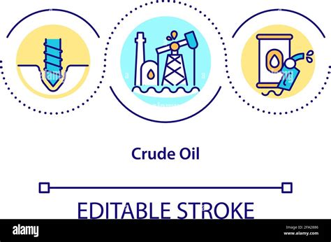 Crude Oil Concept Icon Stock Vector Image And Art Alamy