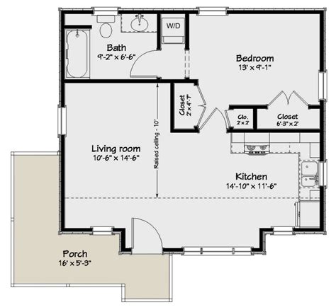House Plan Cottage Plan Square Feet Bedroom Bathroom Guest House Plans