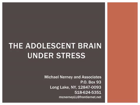 Ppt The Adolescent Brain Under Stress Powerpoint Presentation Free