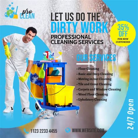 Copy Of Cleaning Services Ad Postermywall