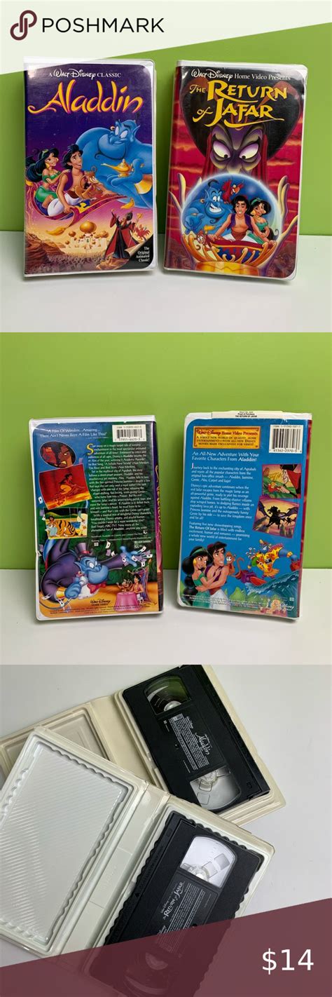 VHS Aladdin And The Return Of Jafar Disney Disney Shop The Return Of