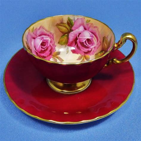 Reserved For J Large Pink Rose Aynsley Tea Cup And Saucer Etsy Canada Tea Cups Aynsley