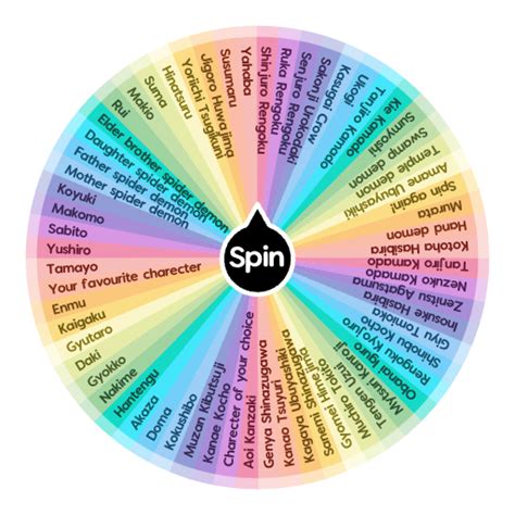 Demon Slayer Characters Spin The Wheel App