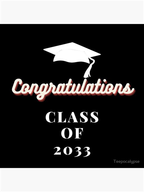 Congratulations Class Of 2033 Sticker For Sale By Teepocalypse