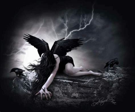 Angel Caido Anjo Ca Do Arte De Anjo Dark Angels