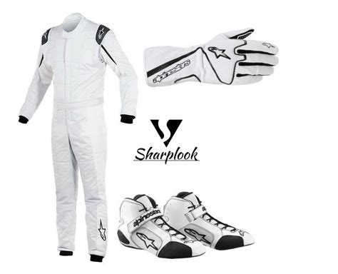 Colors for alpinestars gp tech v3 one piece leather suit (tech air compatible). ALPINESTAR WHITE GO KART RACING SUIT CIK FIA LEVEL II ...