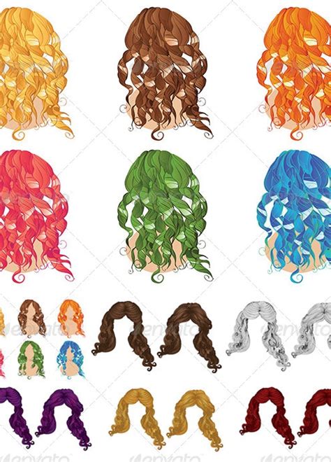 Curly Hair Styles By Annartshock Graphicriver