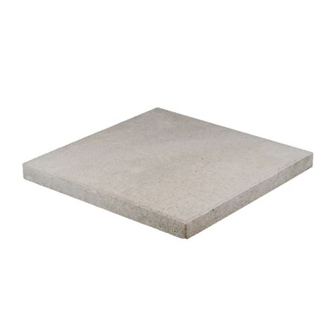 24 In L X 24 In W X 2 In H Square Gray Concrete Patio Stone In The