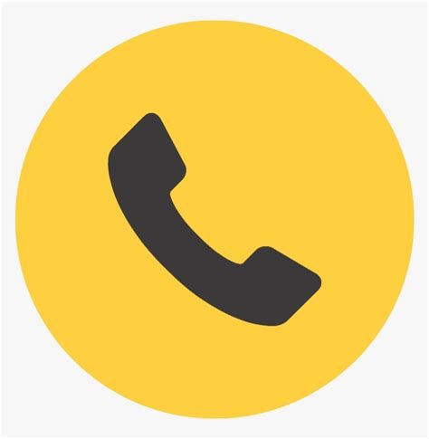 Phone Icon App Icon Yellow Phone Icon Yellow Phone