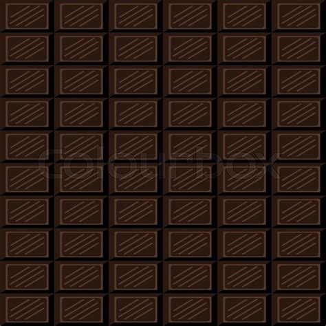 Chocolate Bar Seamless Pattern Dark Stock Vector Colourbox