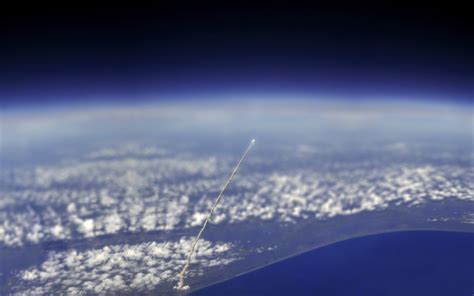 Shuttle Launch As Seen From Space Pics