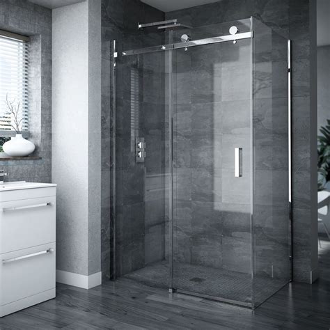 Nova Frameless 1200 X 1000 Sliding Door Shower Enclosure Victorian Plumbing Uk