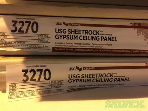 The usg ceilings tabaret climaplus 209 2 ft. USG 3270 Sheetrock Ceiling Panels, Gypsum Panel, White ...