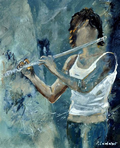 Playing The Flute Painting By Pol Ledent Fine Art America