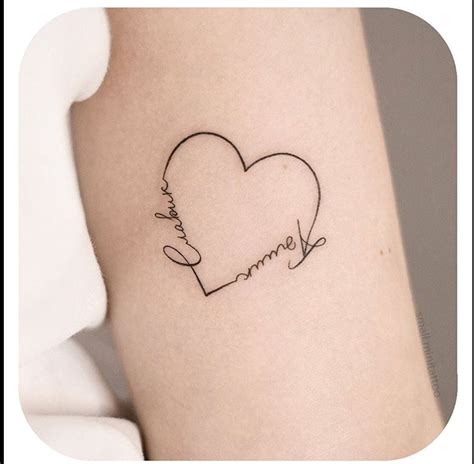 Real Heart Tattoo Designs With Name