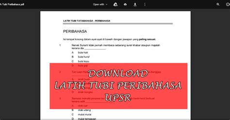 10 recent comments of tatabahasa : Soalan Latih Tubi Bahasa Melayu Tahun 1 - Terengganu t