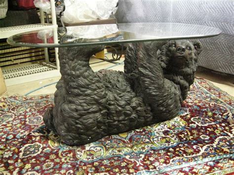 In addition, our cabin furniture selection ranges from wildlife sculpture designs to distressed wood and rough hewn log styles. Black Bear Coffee Table | Like New Cabin, Country, Cowboy ...