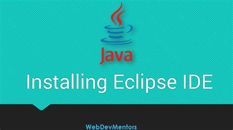 Eclipse c/c++ helloworldeclipse tutorial : 14. Installing Eclipse IDE for Java Developers in Windows ...
