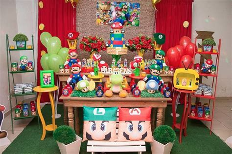 29 Ideias De DecoraÇÃo Para Festa Tema MÁrio Decoração Festa Mario