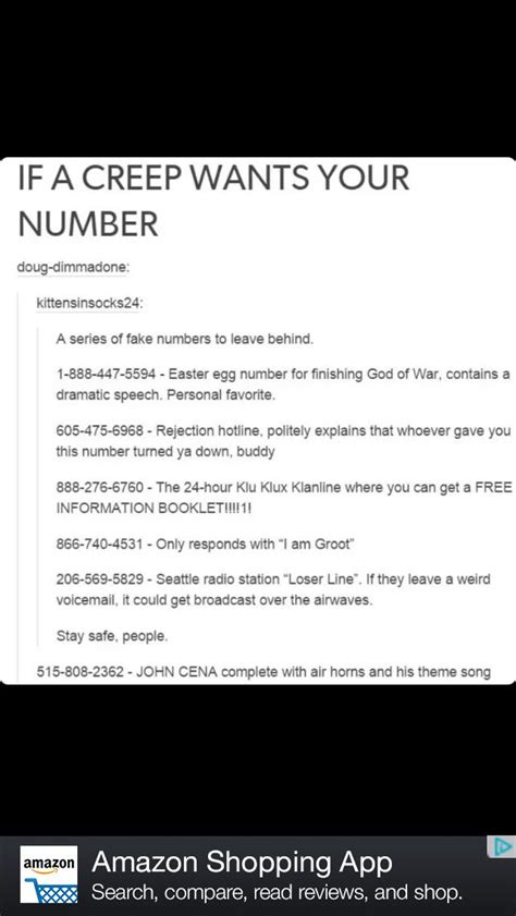 Random Numbers To Give To People Or To Call When Youre