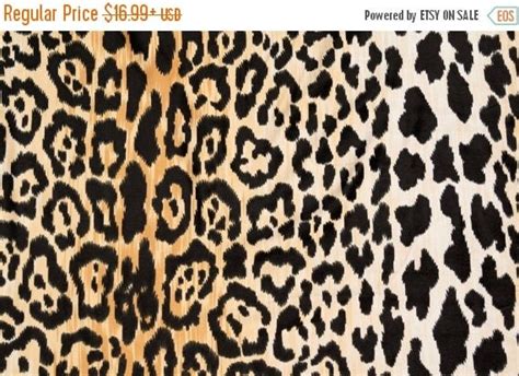 Velvety Cotton Leopard Print Fabric Braemore By Fabricsupplyco