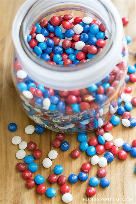 With three wide bars, red, white, and red. Red White and Blue Cake Bars #SkittlesAmericaMix - Flour ...