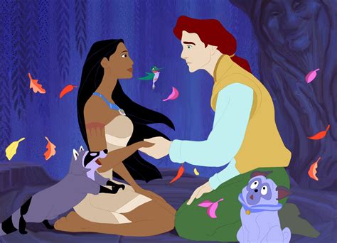 Pocahontas John Rolfe And Grandmother Willow Movies Fan Art