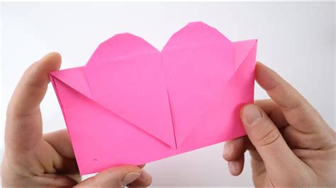 Origami Heart Envelope How To Make Videos Youtube