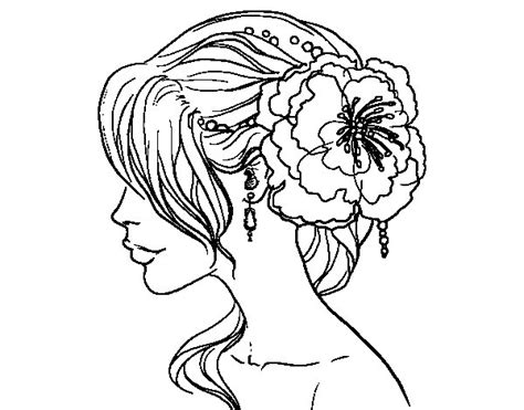 Short hair styles hairstyle short dark hair cool hairstyles hair inspiration short pixie haircuts hair beauty womens hairstyles visit our web page to see dress models, hair styles and accessories. Flower wedding hairstyle coloring page - Coloringcrew.com