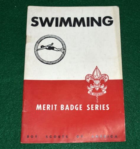 Boy Scout 1946 Swimming Merit Badge Book Ebay