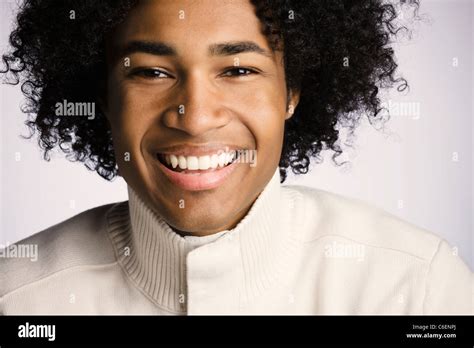 Smiling Mixed Race Man Stock Photo Alamy