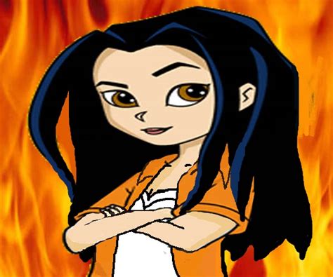 Jade Chan Long Hair On Fire Background Hot Outfit By 9029561 On Deviantart
