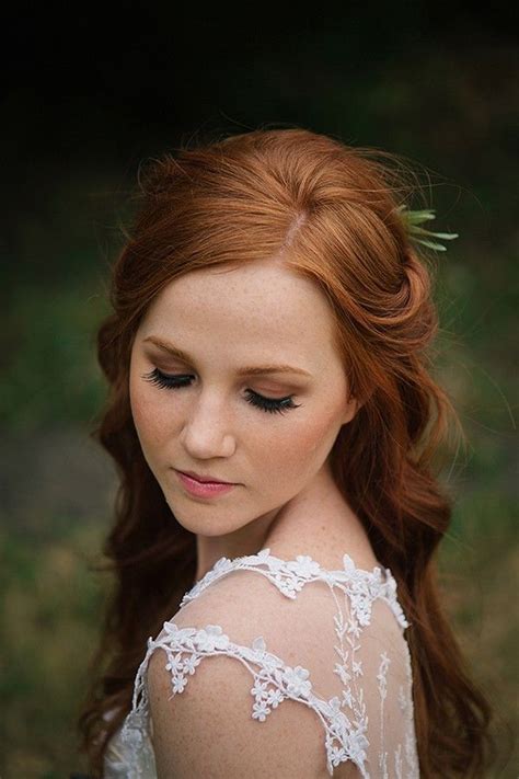 Natural And Organic Wedding Inspiration Weddingchicks Wedding Makeup Redhead Wedding Hair