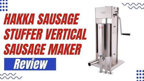Hakka Sausage Stuffer 2 Speed Stainless Steel Vertical Sausage Maker